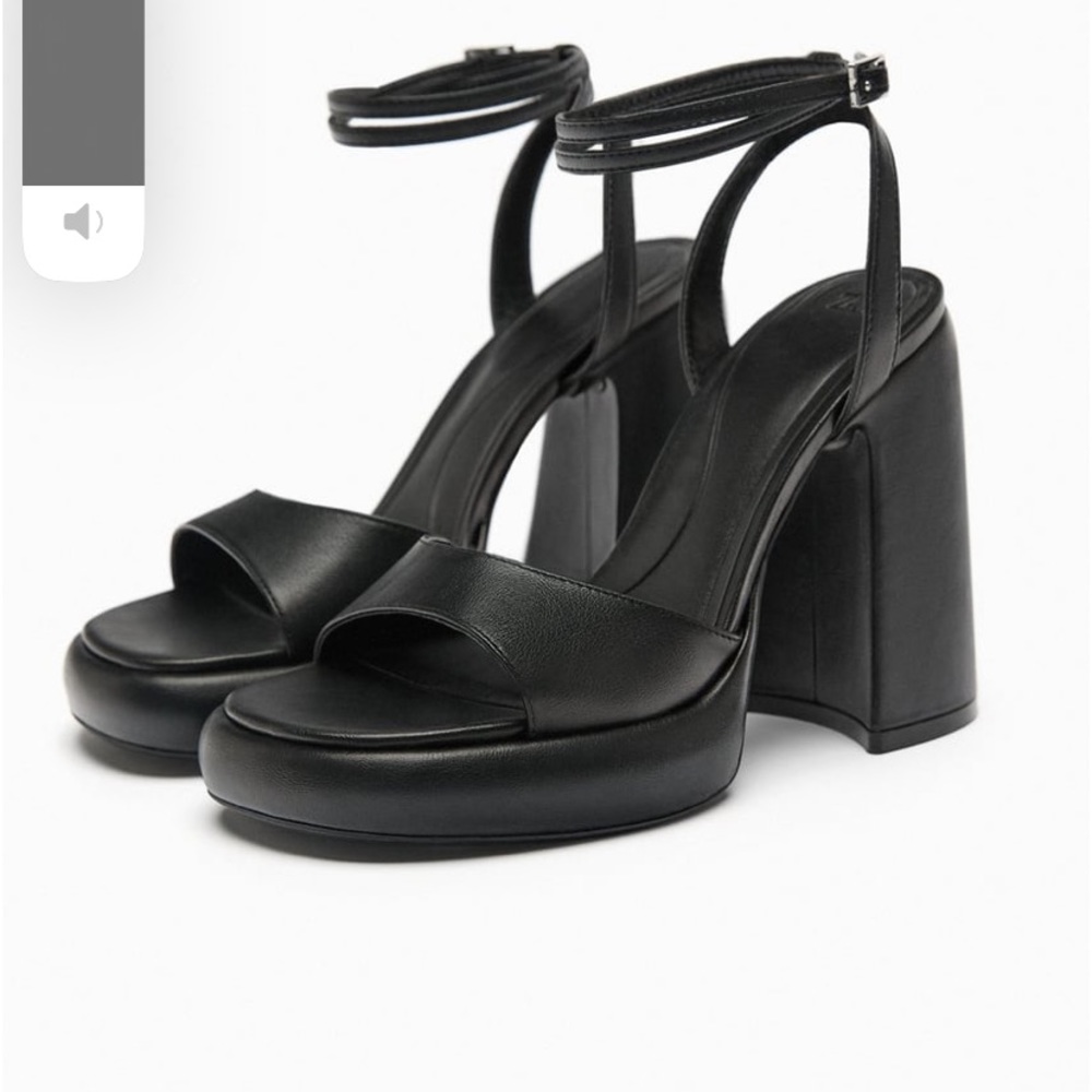 Zara block heel sandals